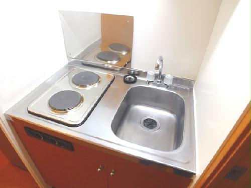 キッチン　2口電気コンロ