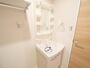 洗面設備　脱衣スペースもあります