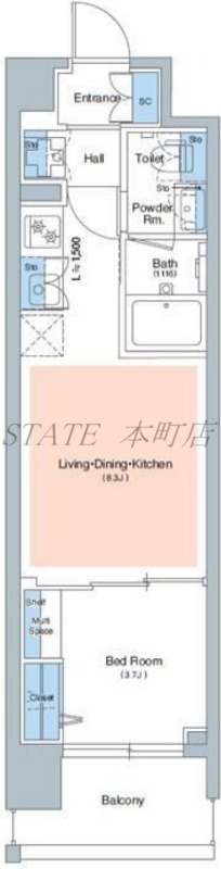 アーバネックス難波WESTの間取り