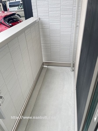 バルコニー　南向きのバルコニー