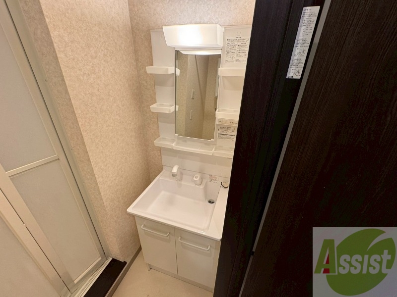 洗面設備　シャンプードレッサー。身支度はここでばっちり。