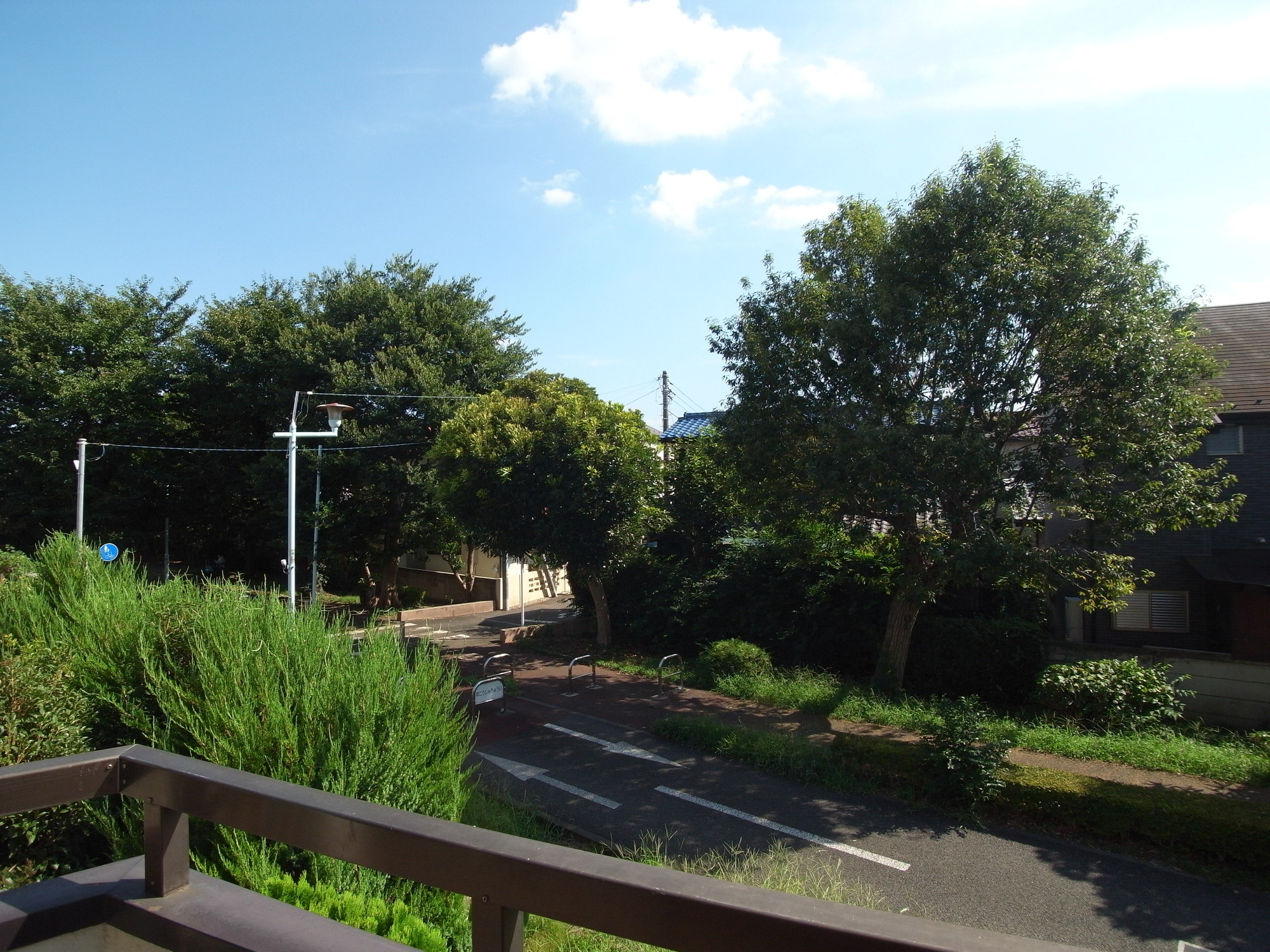 眺望　南側は遊歩道があります