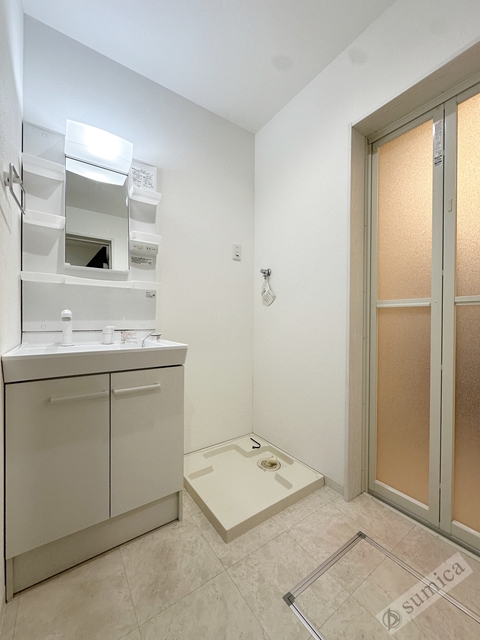 洗面設備　シャンプードレッサー付き・朝シャンもこちらで♪♪