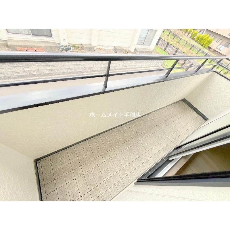 バルコニー　洗濯物干せます！