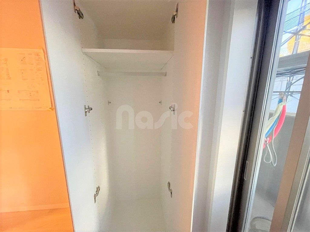 収納　【建築工事中の室内】※実際の仕様と異なる場合があります