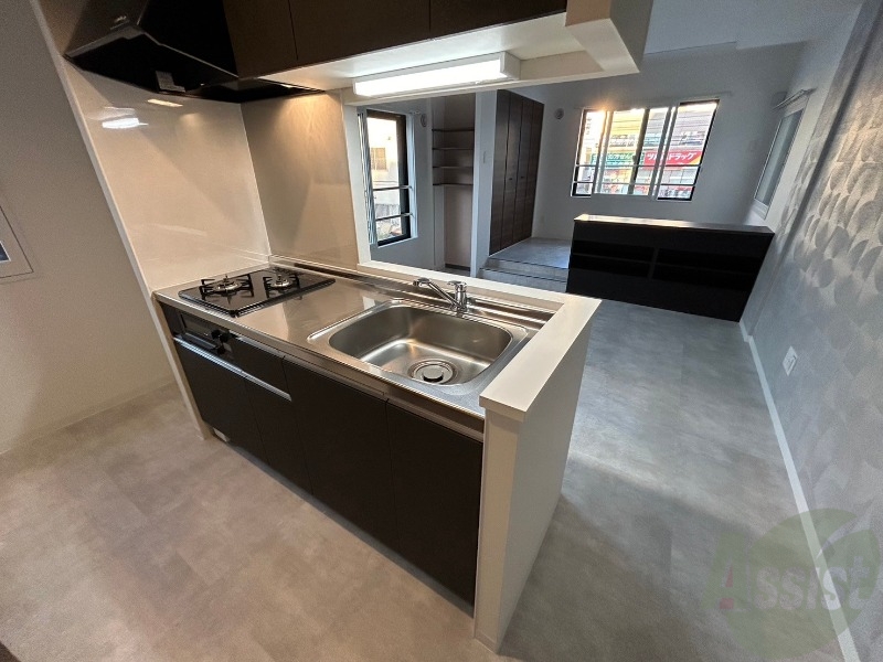 キッチン　システムキッチンなので、すぐお料理に使えます！