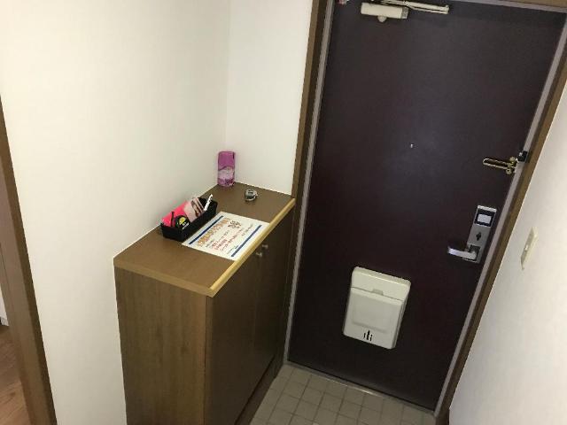 玄関　小物も置ける下駄箱