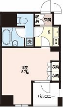 エスティメゾン浅草駒形の間取り