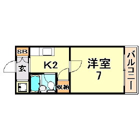 コーポアガペの間取り写真