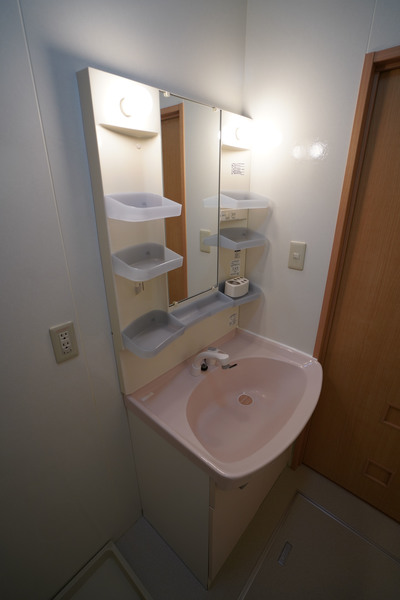 洗面設備　同じ建物の別なお部屋