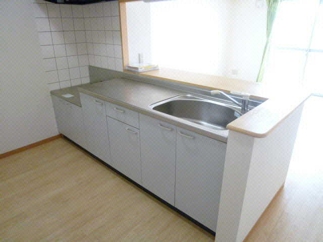 キッチン　２口ガスコンロ設置