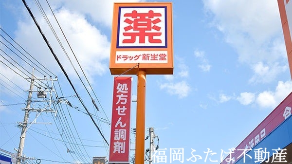 ドラックストア　ドラッグ新生堂港店（ドラッグストア）まで1035m