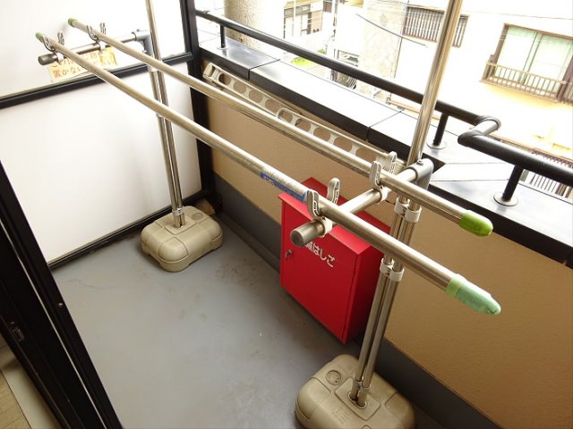 バルコニー　落ち着いた時間を過ごせるバルコニーです