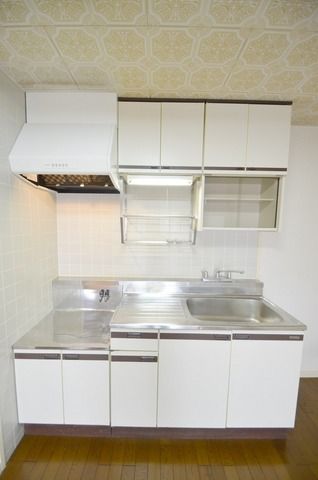 キッチン　ガスコンロ設置可