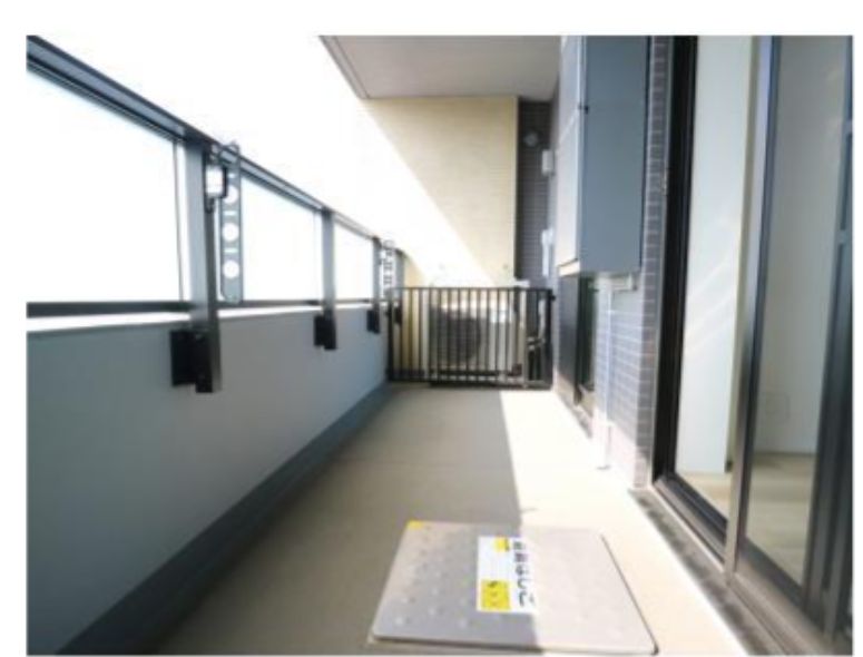 バルコニー　落ち着いた時間を過ごせるバルコニーです