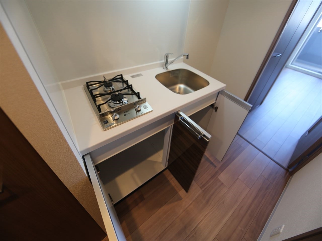 キッチン　システムキッチン（ガス2口コンロ付）