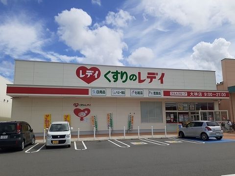 ドラックストア　くすりのレディ大林店様（ドラッグストア）まで850m