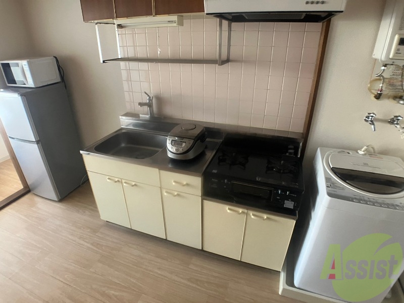 キッチン　洗い場が大きくて洗い物もしやすそうです。