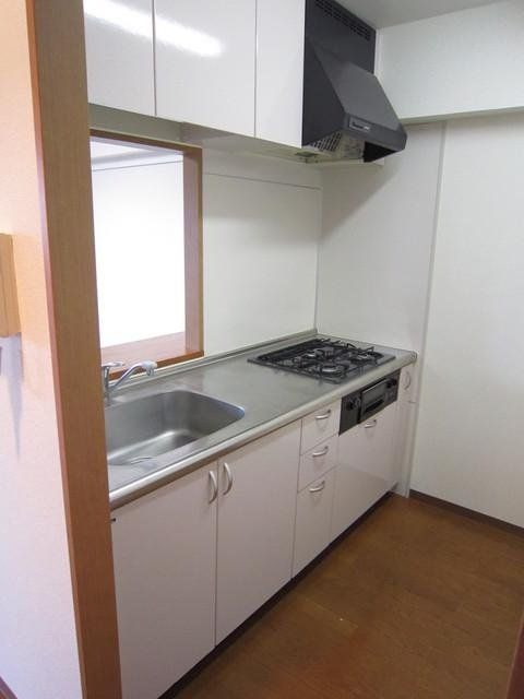 キッチン　２口ガスシステムカウンターキッチン