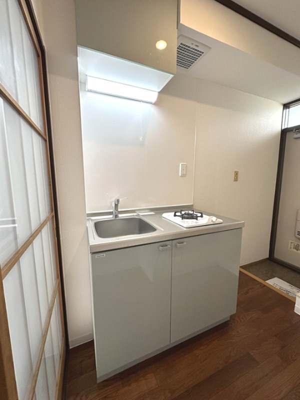 キッチン　ガスコンロ完備！