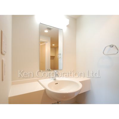 洗面設備　同タイプ3階のお部屋を撮影。仕様が異なることがあります。