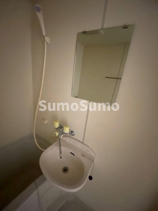 洗面設備　脱衣スペースもあります