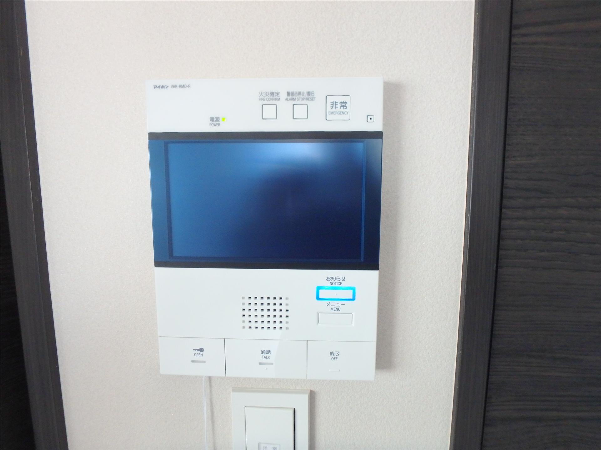 セキュリティ　TVモニターホン付きです