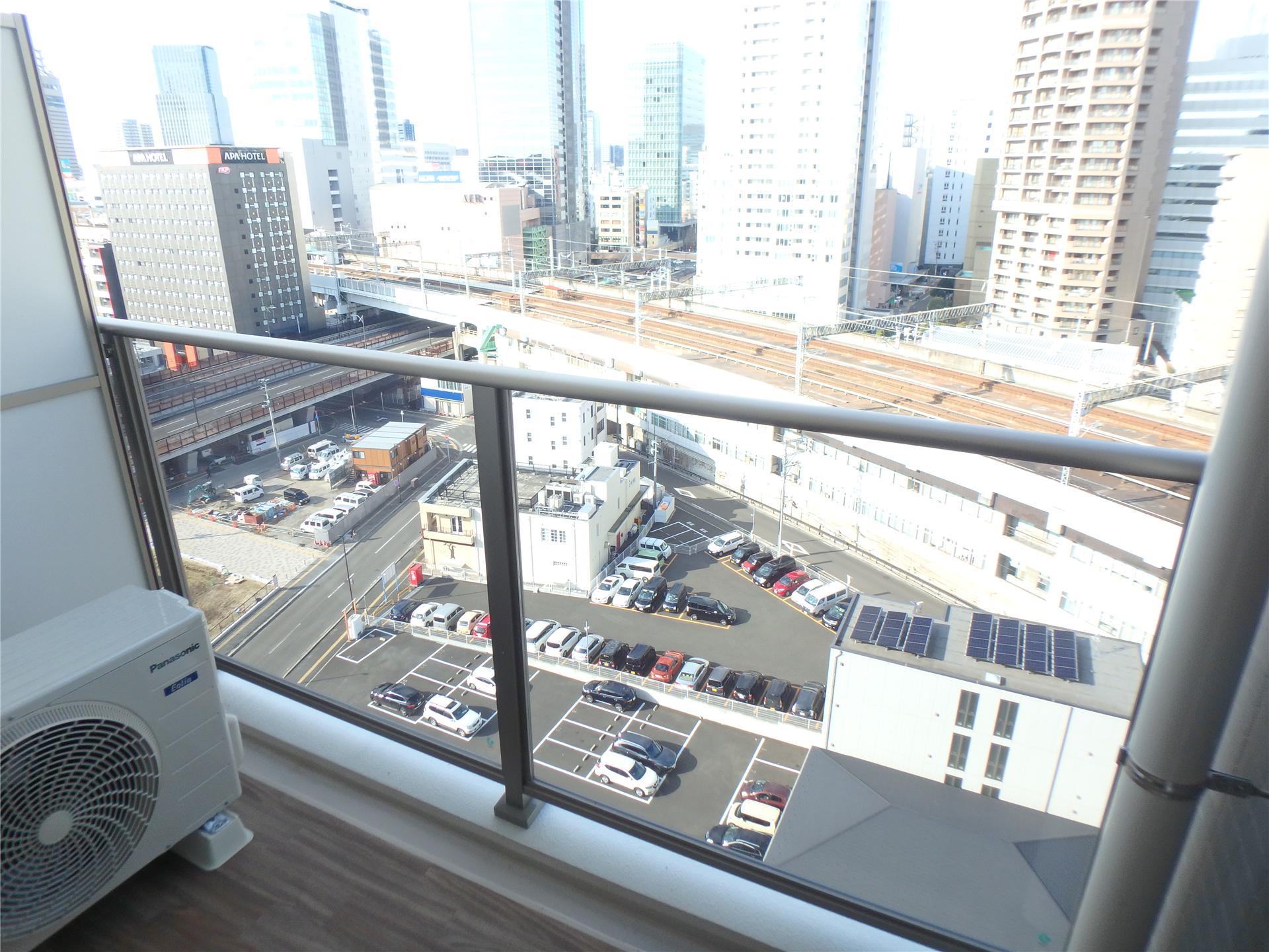 バルコニー　景観の良い高層階のお部屋です