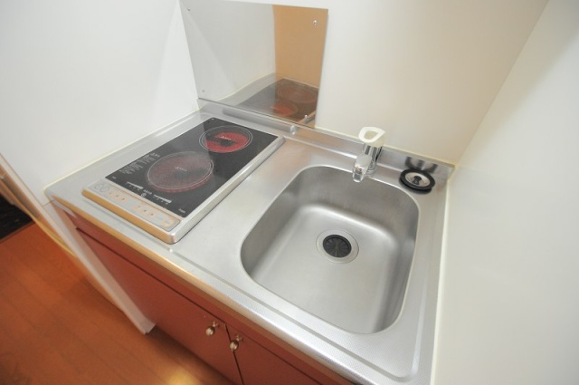 キッチン　写真は別号室のものです。