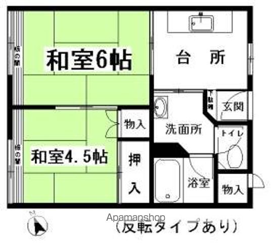 フラワーフィールドマンションの間取り写真