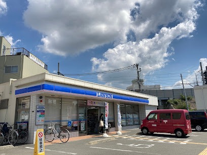 コンビニ　ローソン 東淡路五丁目店（コンビニ）まで350m