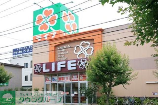 コンビニ　ライフ大谷田店（コンビニ）まで500m