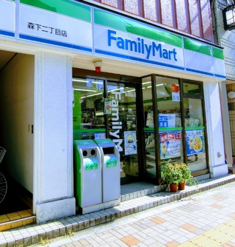 コンビニ　ファミリーマート 森下二丁目店（コンビニ）まで154m