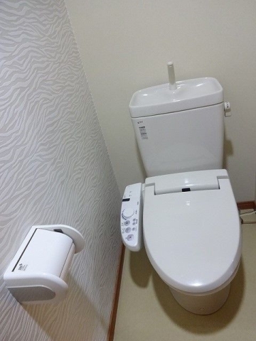 トイレ　嬉しい温水洗浄便座機能付き