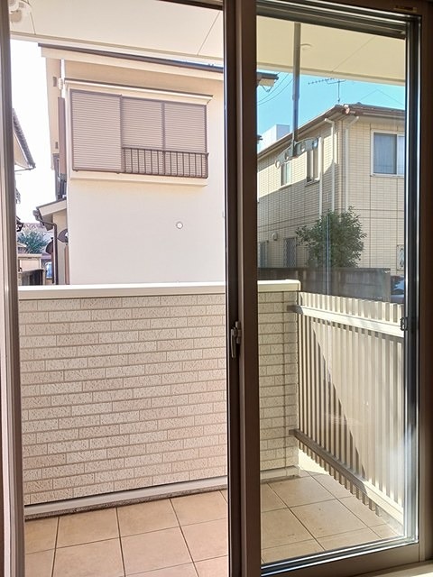 バルコニー　南西向きです。