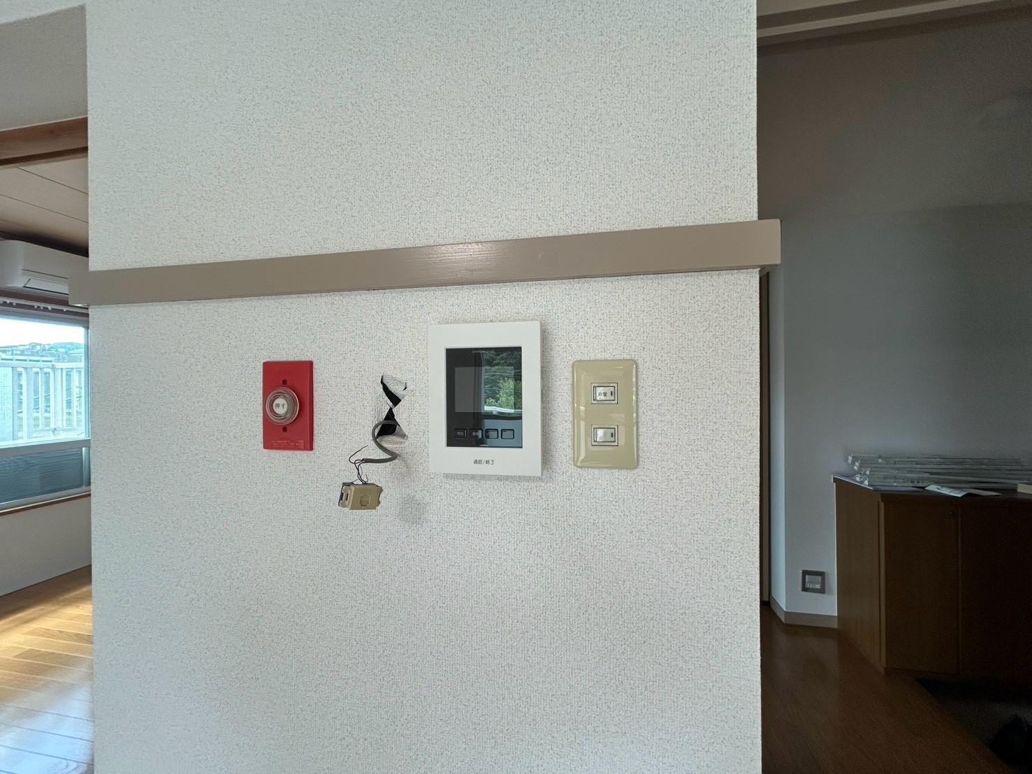 セキュリティ　来訪者を確認出来るTVモニターホン付きです