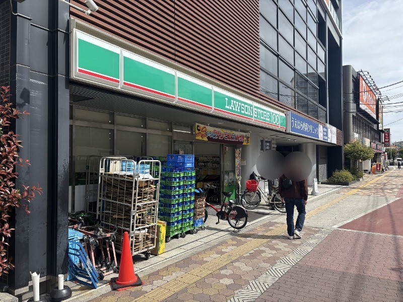 コンビニ　ローソンストア100関目高殿店（コンビニ）まで452m