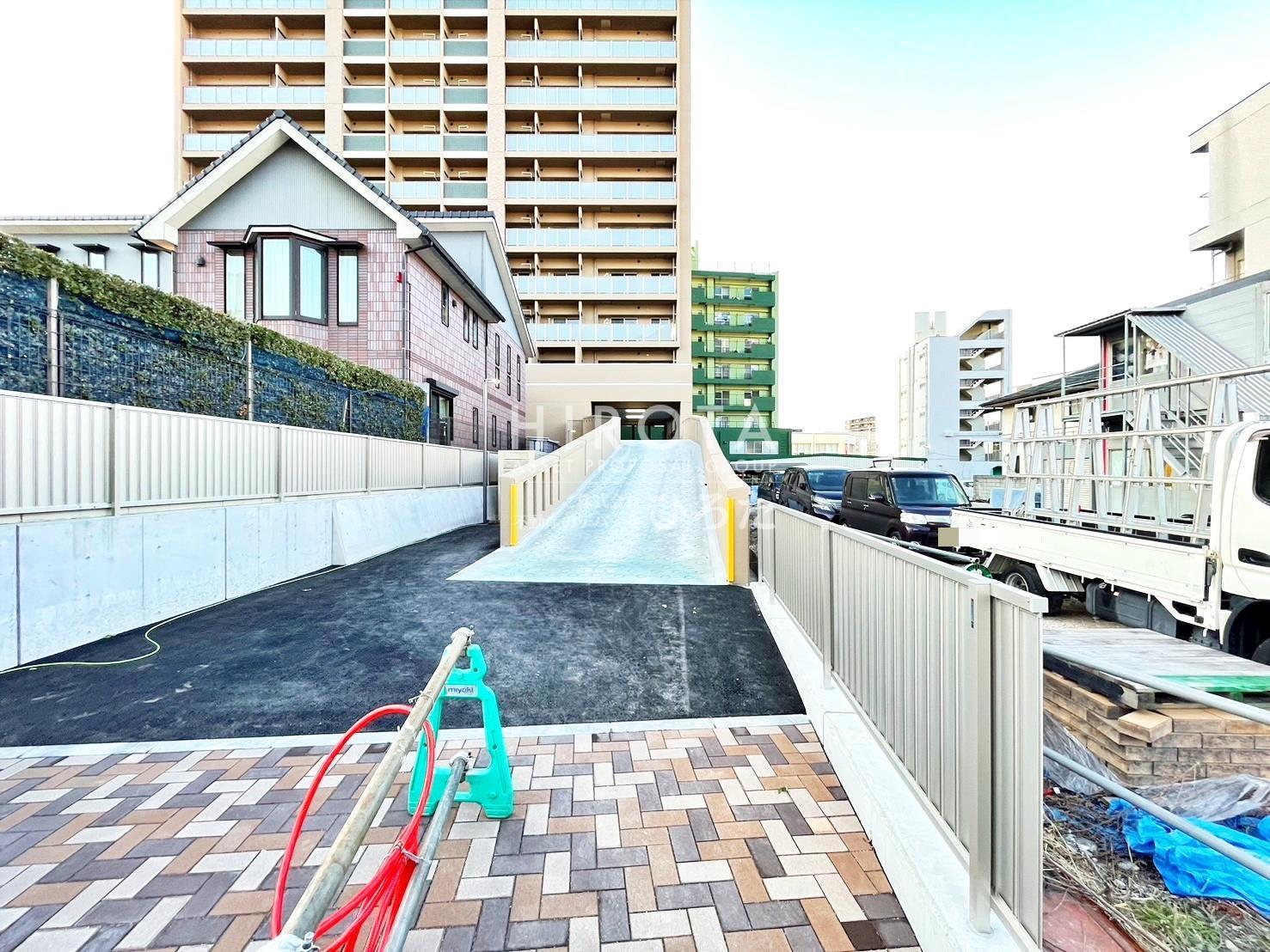 駐車場　工事中写真