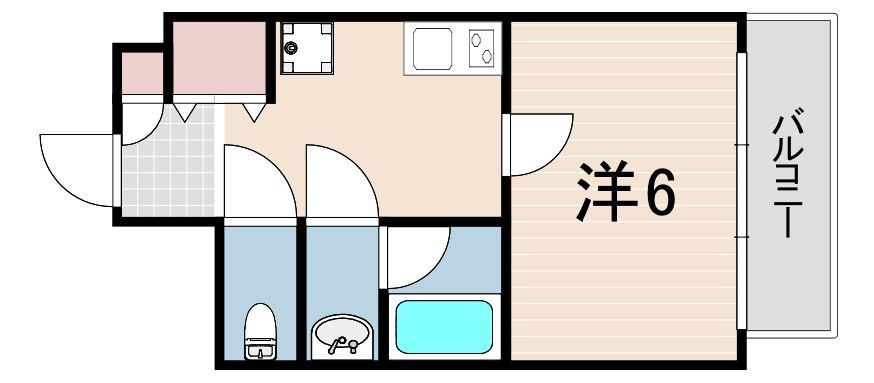 クオーレ三宮弐番館の間取り写真