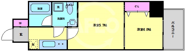 ミュプレ北浜EASTの間取り写真