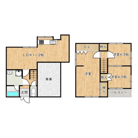 葛の葉町戸建2-15-30の間取り写真