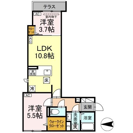 セレスティア西寺尾 1の間取り写真