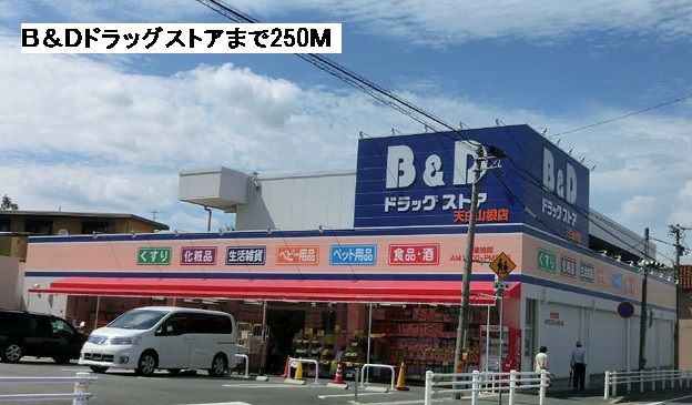ドラックストア　B&Dドラッグ（ドラッグストア）まで250m