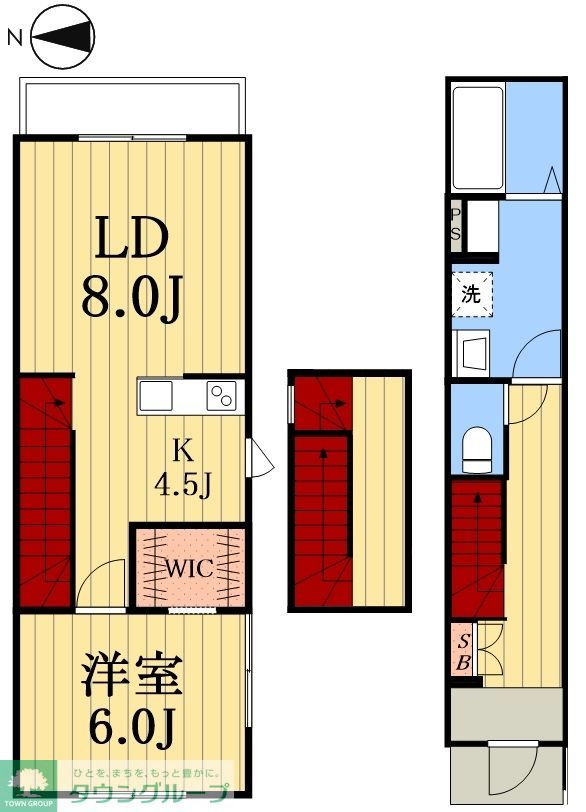 ＪＲ高崎線 尾久駅 徒歩5分 3階建 築4年の間取り写真