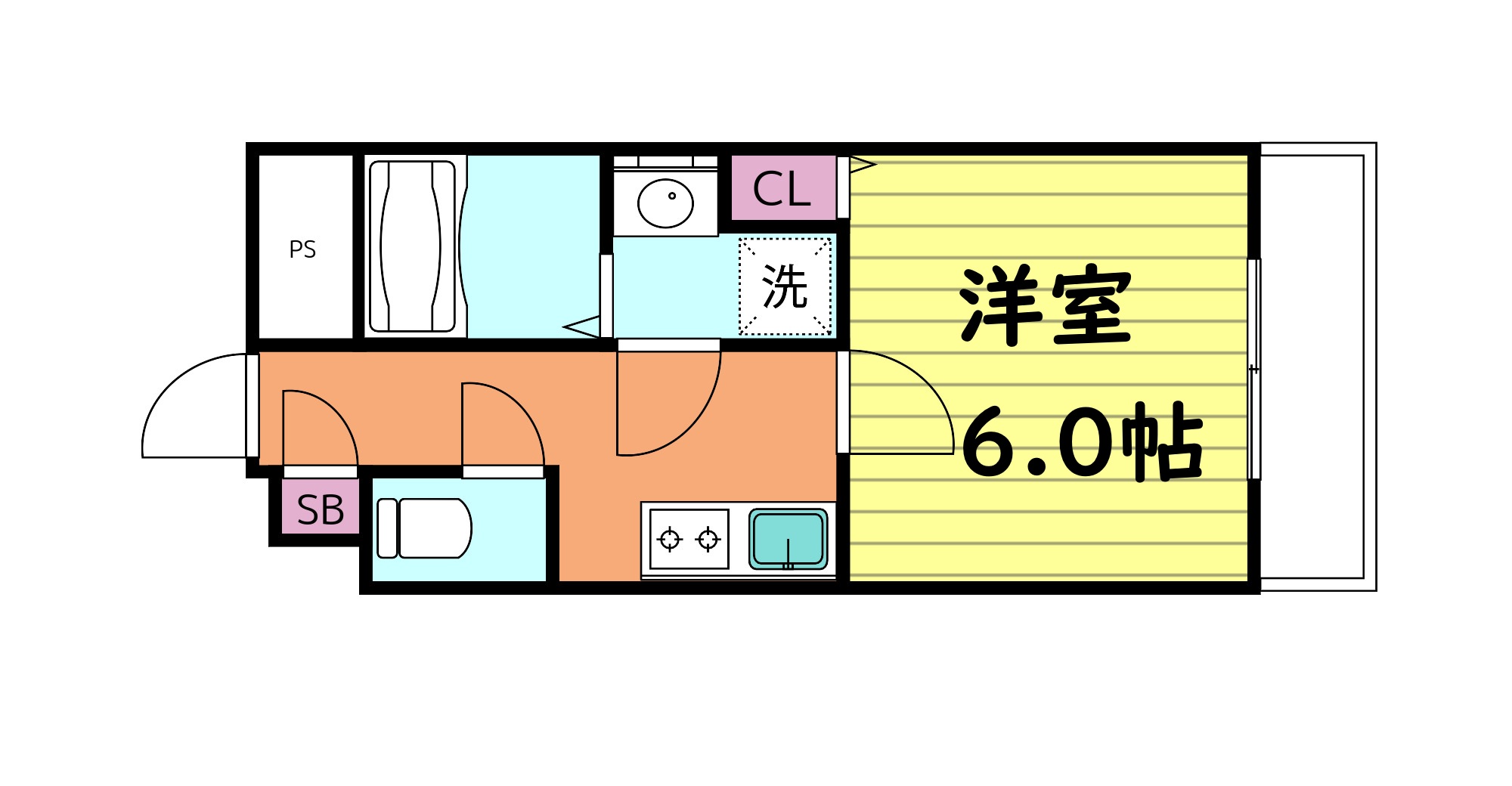 U-ro玉造IIの間取り写真