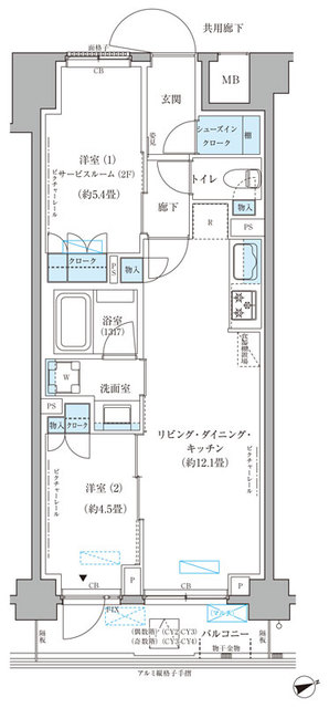 パークアクシス文京本郷の間取り写真