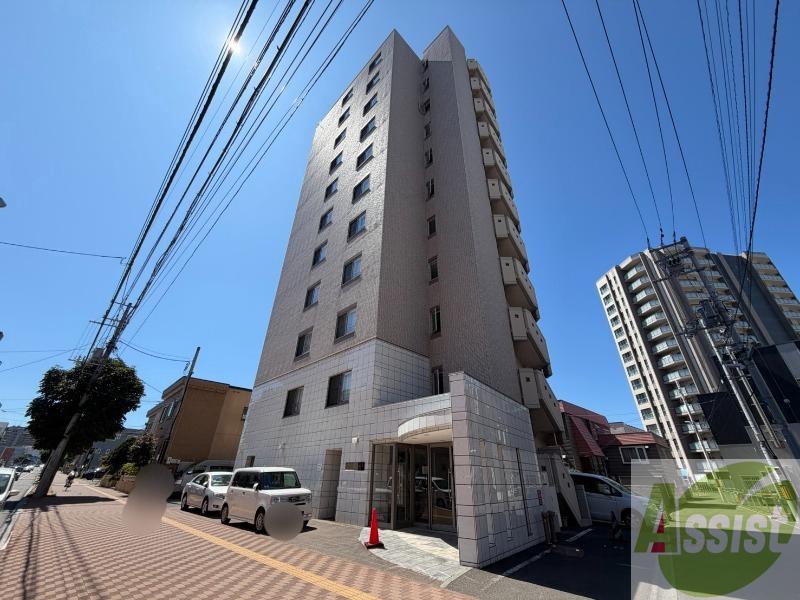 建物外観　札幌市西区琴似三条「マノワールブラン」