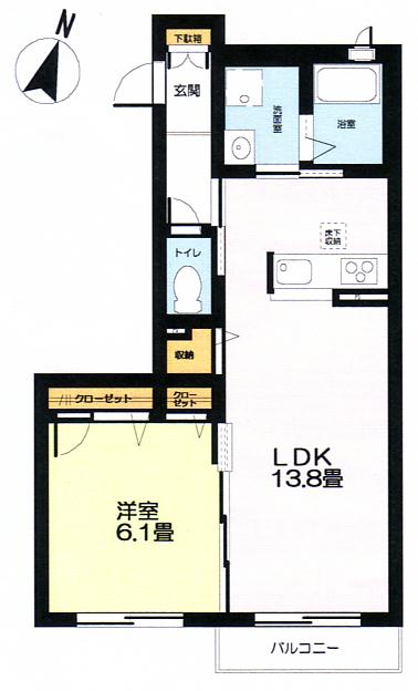 シャーメゾンｔｒｙの間取り