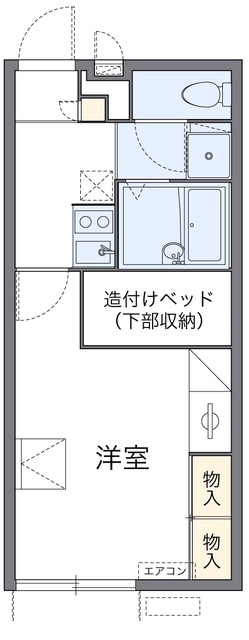 伊丹市北伊丹のアパートの間取り