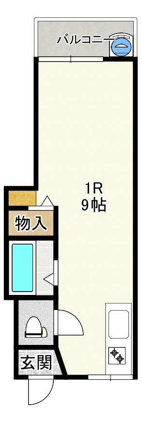 堺市西区浜寺石津町中のアパートの間取り